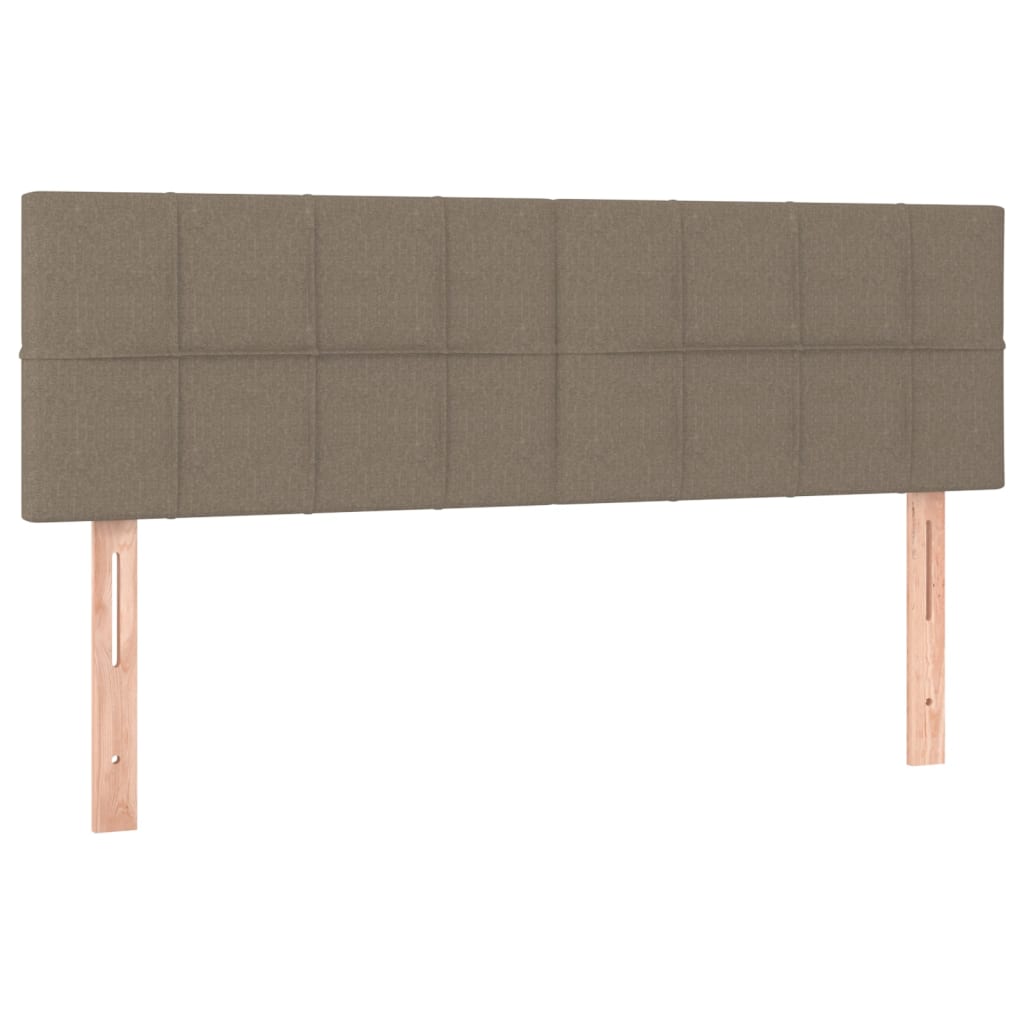 Uzglavlja smeđesiva 144x5x78/88 cm od tkanine