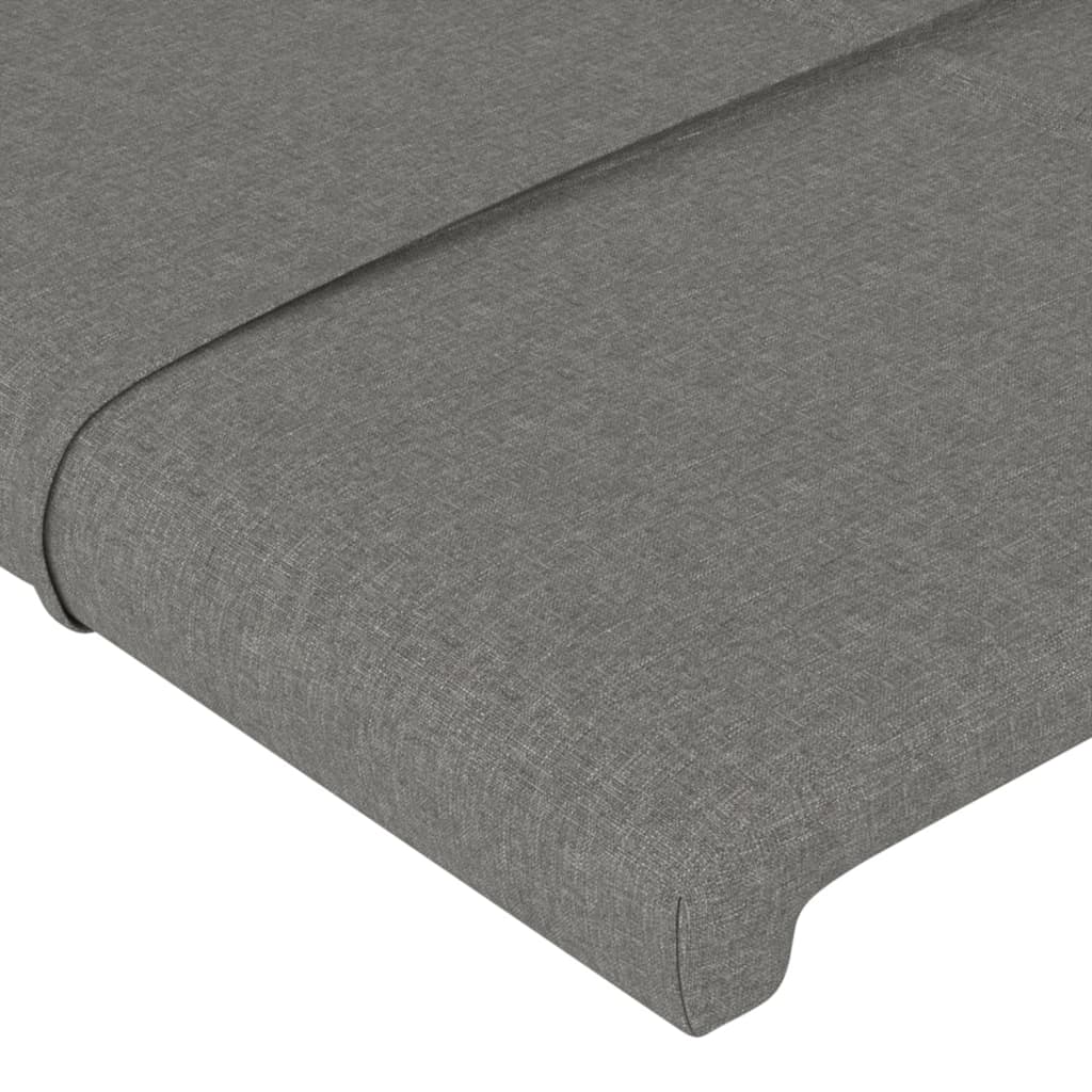 Uzglavlja tamnosiva 160x5x78/88 cm od tkanine