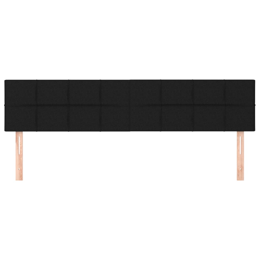Uzglavlja crna 160x5x78/88 cm od tkanine