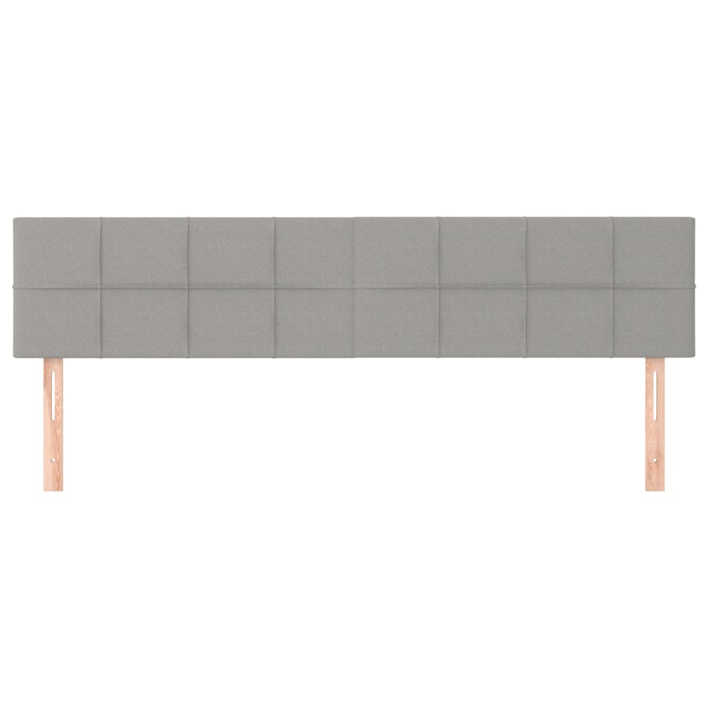 Uzglavlja svjetlosiva 180x5x78/88 cm od tkanine