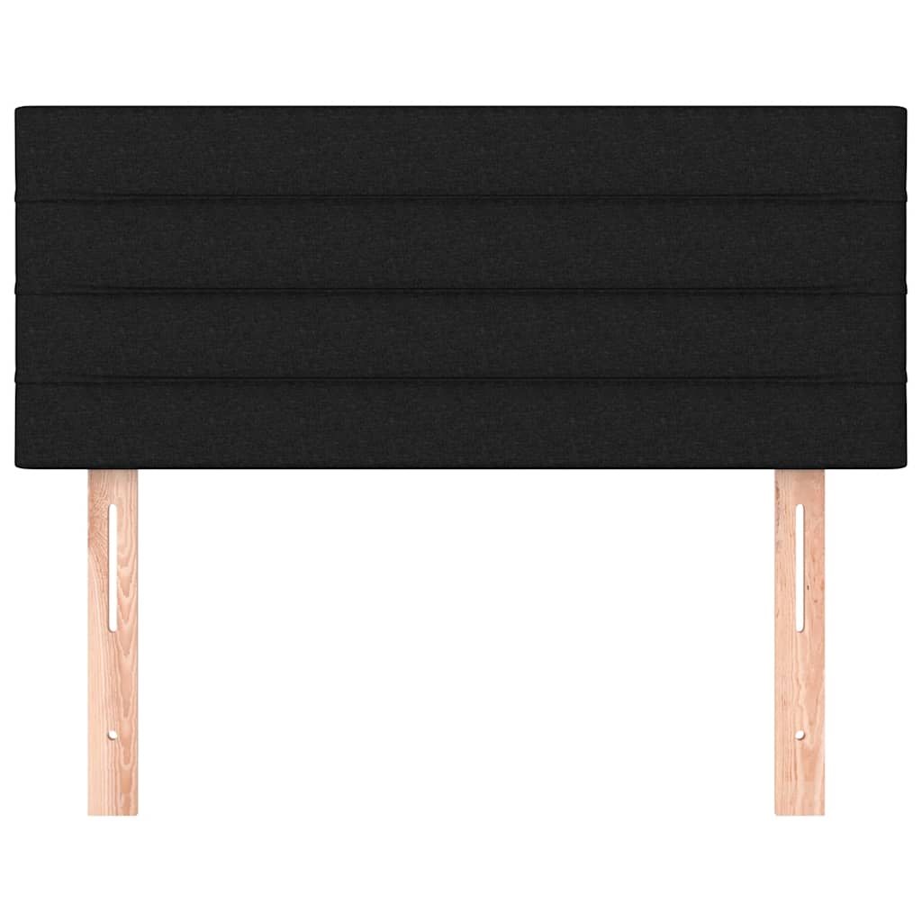 Uzglavlje crno 80 x 5 x 78/88 cm od tkanine