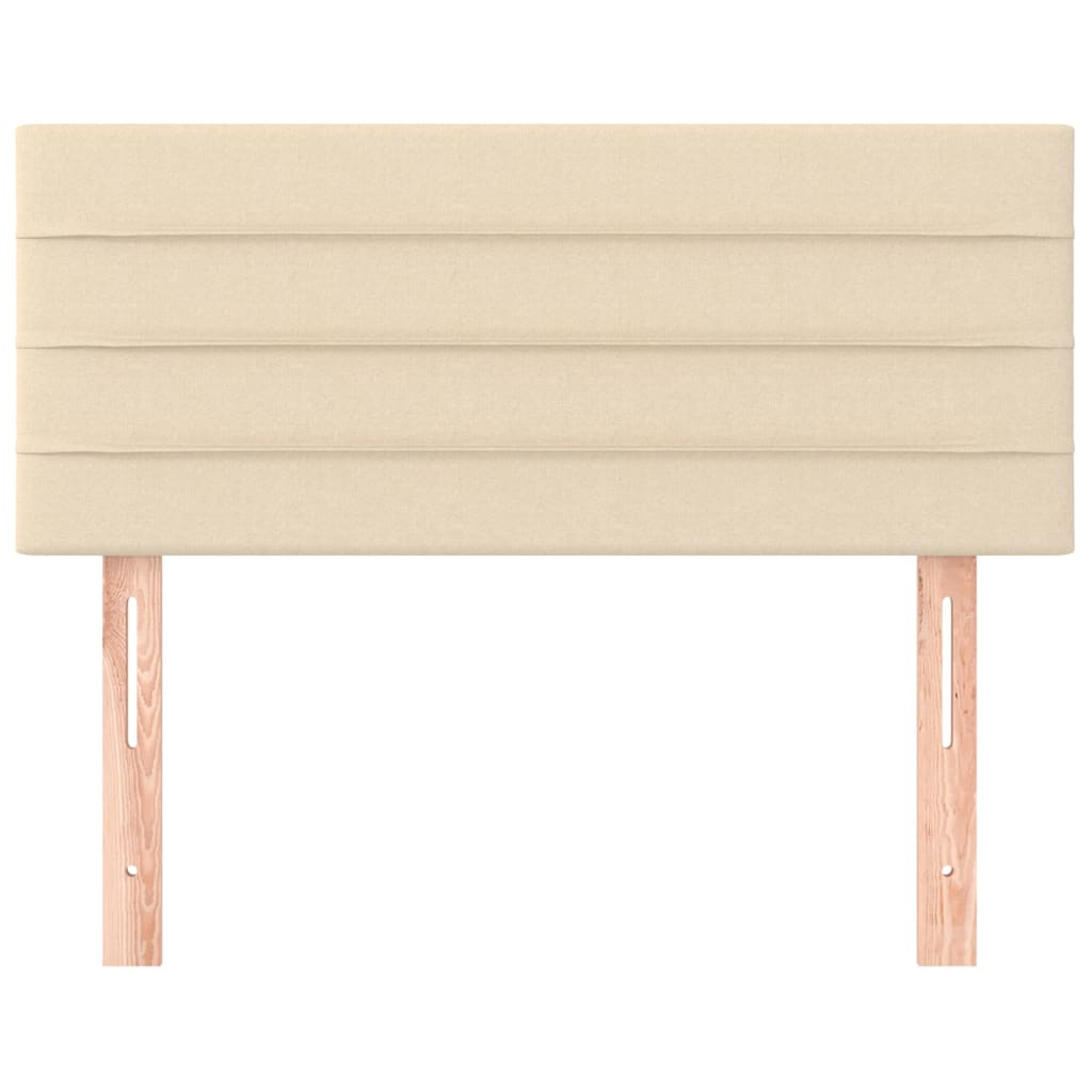Uzglavlje krem 80 x 5 x 78/88 cm od tkanine