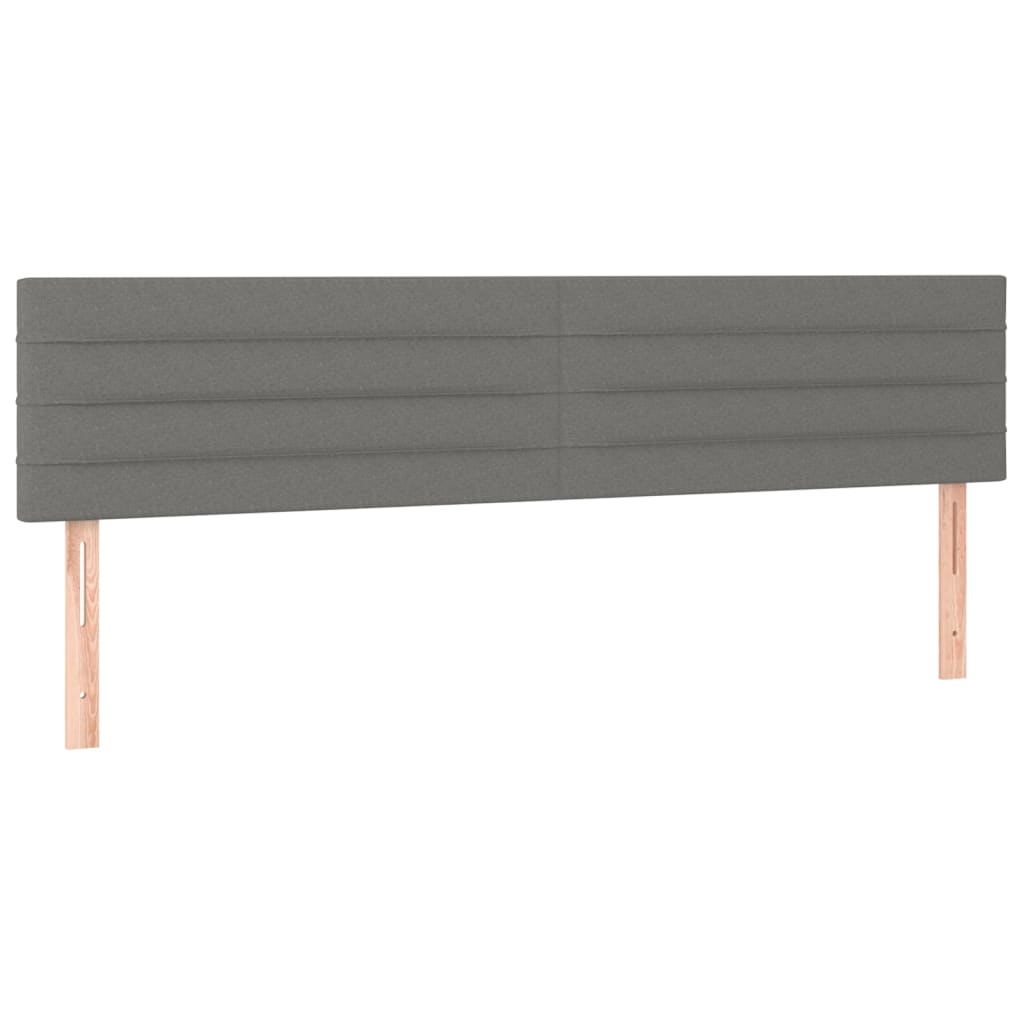 Uzglavlja tamnosiva 160x5x78/88 cm od tkanine