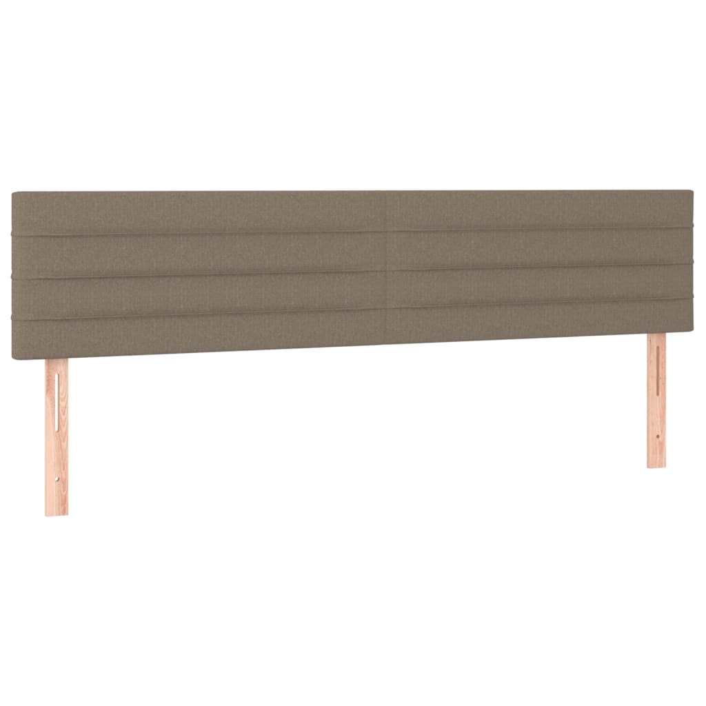 Uzglavlja smeđesiva 180x5x78/88 cm od tkanine