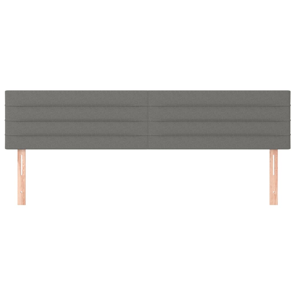 Uzglavlja tamnosiva 200x5x78/88 cm od tkanine