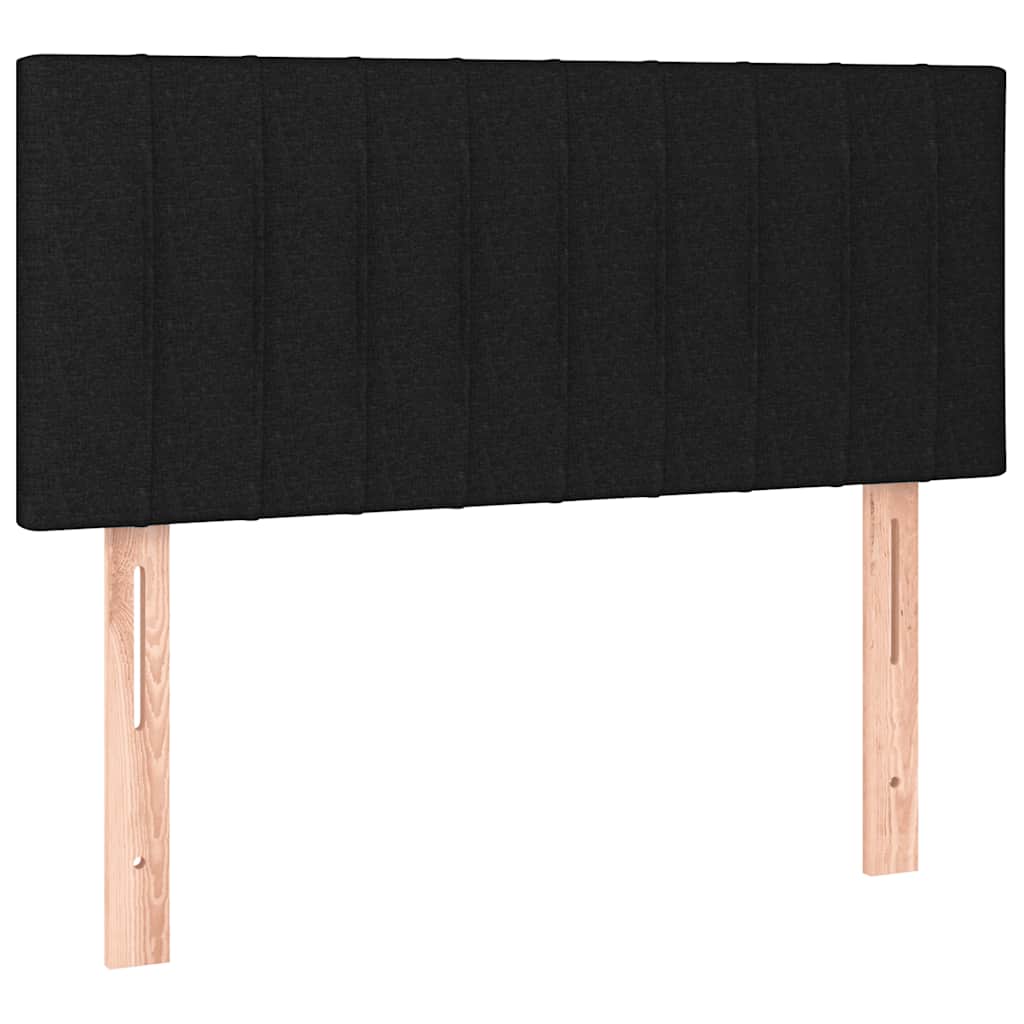 Uzglavlje crno 80 x 5 x 78/88 cm od tkanine