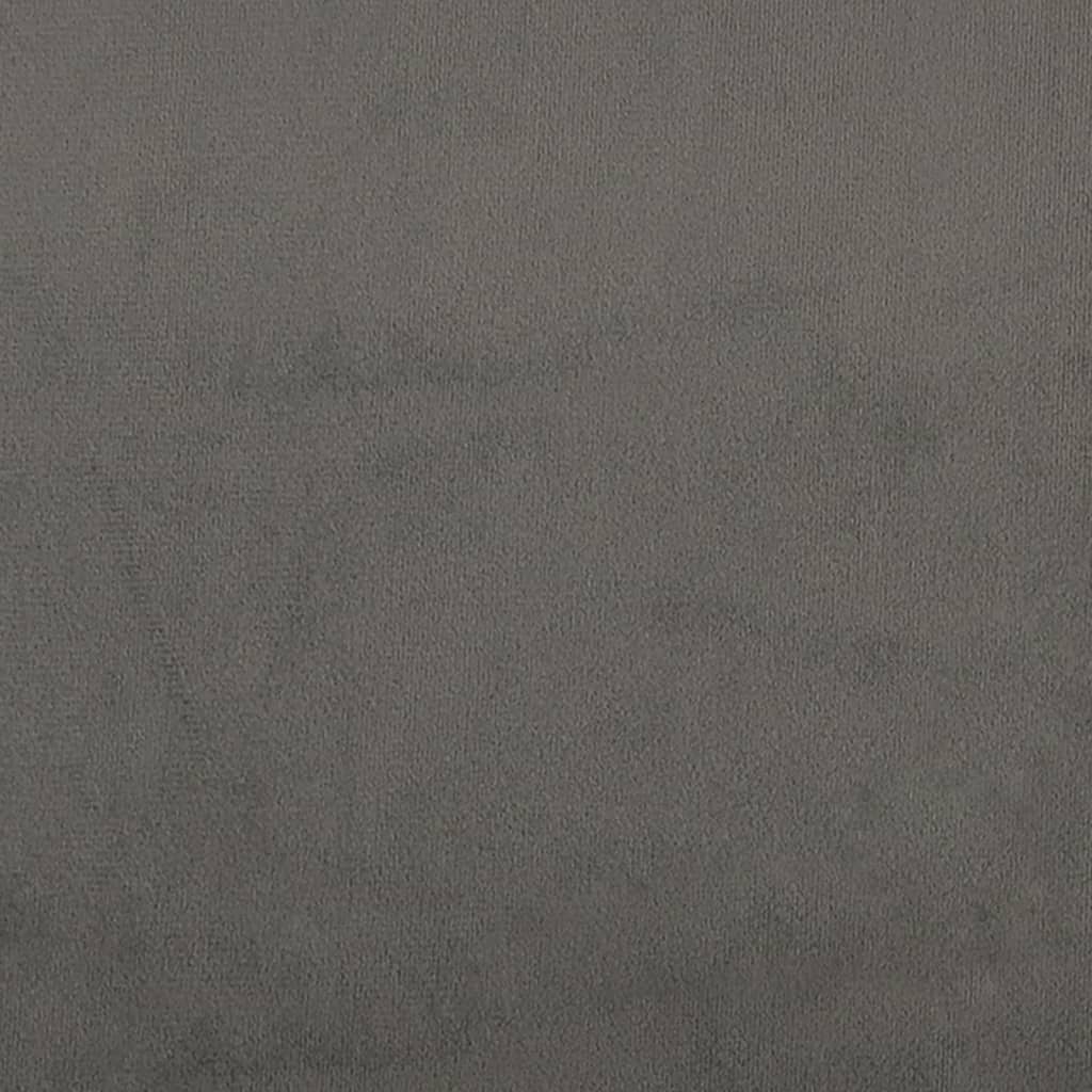 Uzglavlje tamnosivo 80 x 5 x 78/88 cm baršunasto