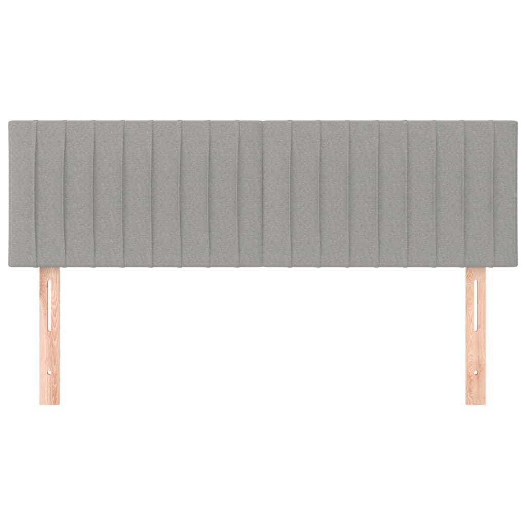 Uzglavlja svjetlosiva 144x5x78/88 cm od tkanine