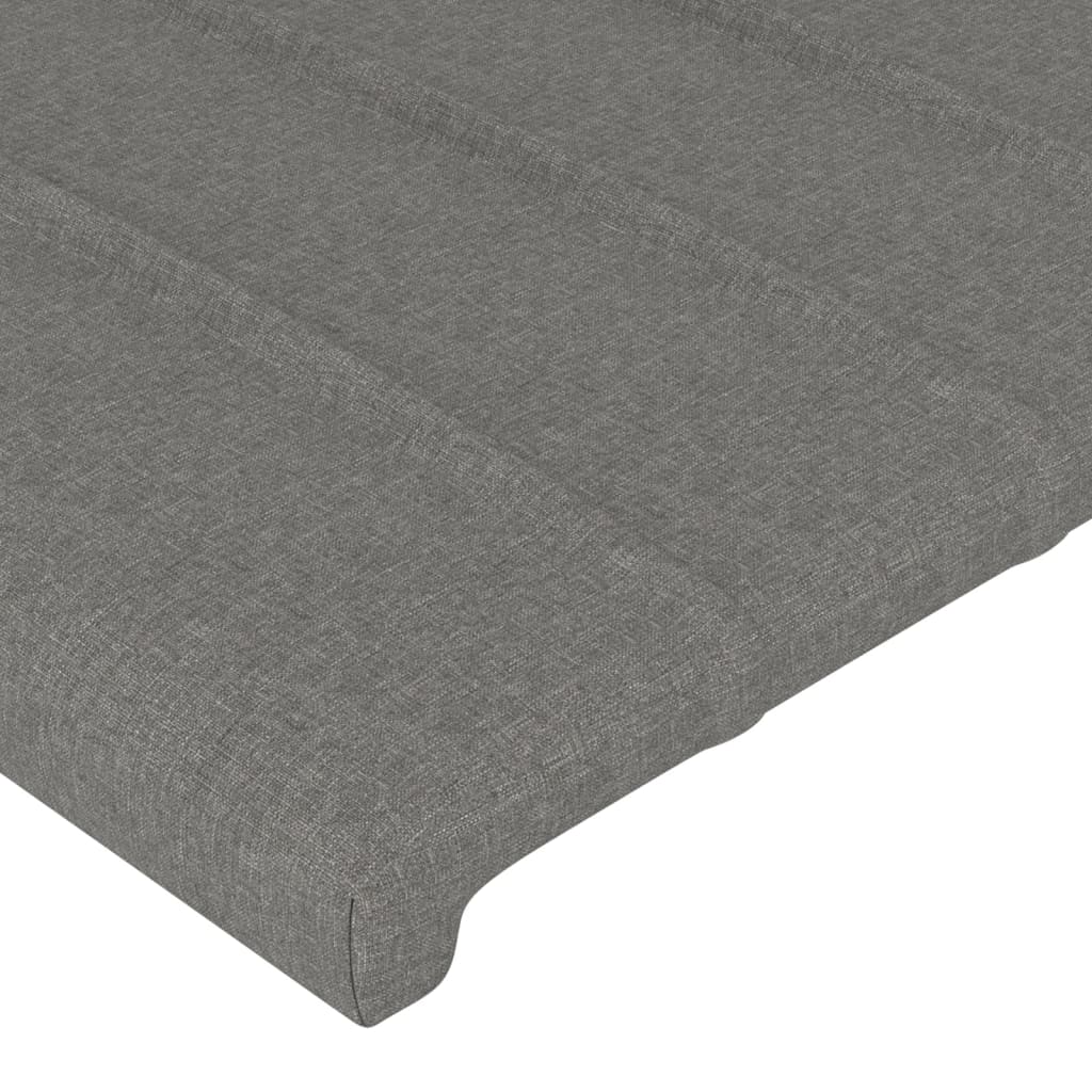 Uzglavlja tamnosiva 200x5x78/88 cm od tkanine