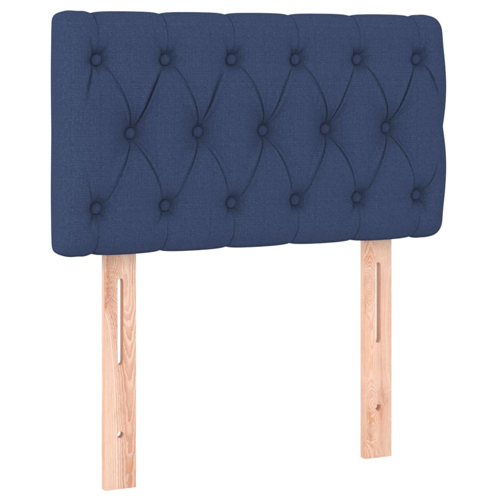 Uzglavlje plavo 80x7x78/88 cm od tkanine