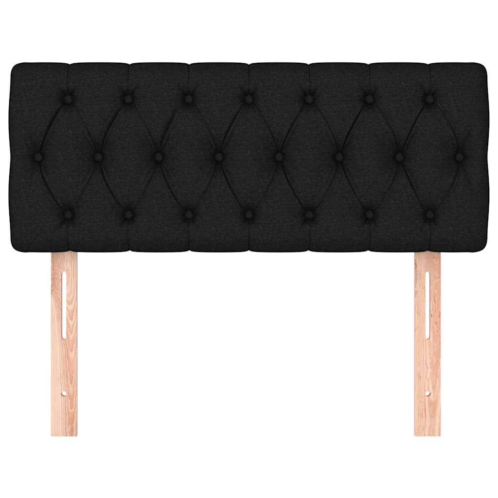 Uzglavlje crno 90x7x78/88 cm od tkanine