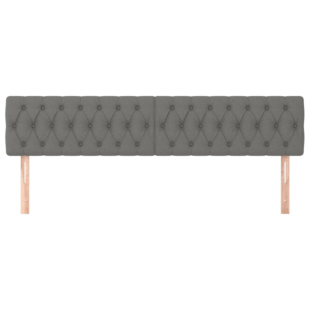 Uzglavlja tamnosiva 180x7x78/88 cm od tkanine