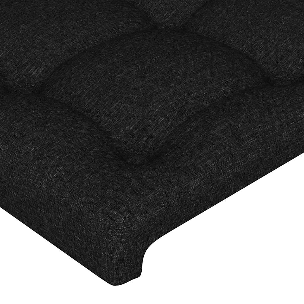 Uzglavlje crno 100x5x78/88 cm od tkanine