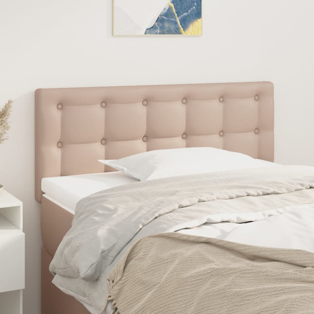 Uzglavlje boja cappuccina 100x5x78/88 cm od umjetne kože
