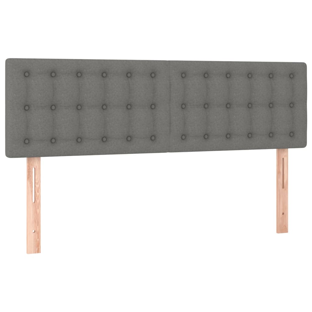 Uzglavlja tamnosiva 144x5x78/88 cm od tkanine