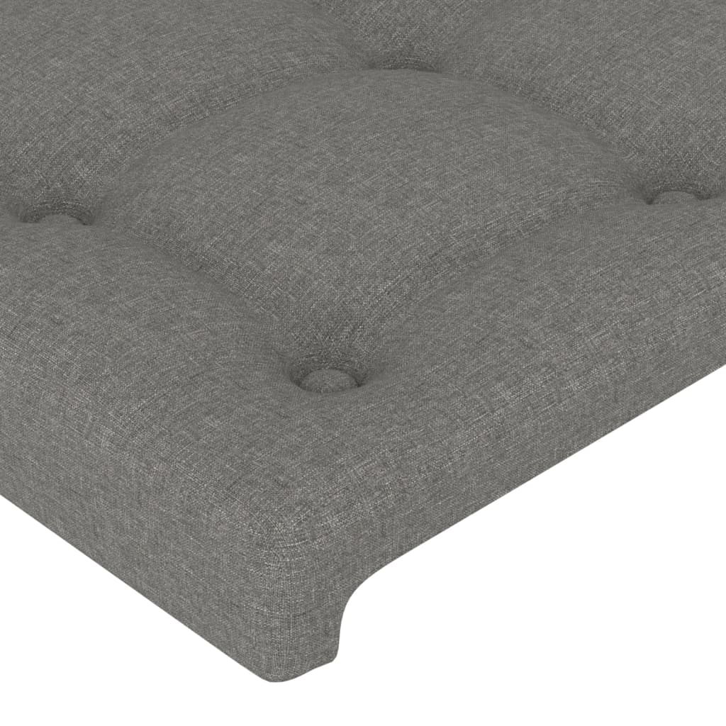 Uzglavlja tamnosiva 144x5x78/88 cm od tkanine