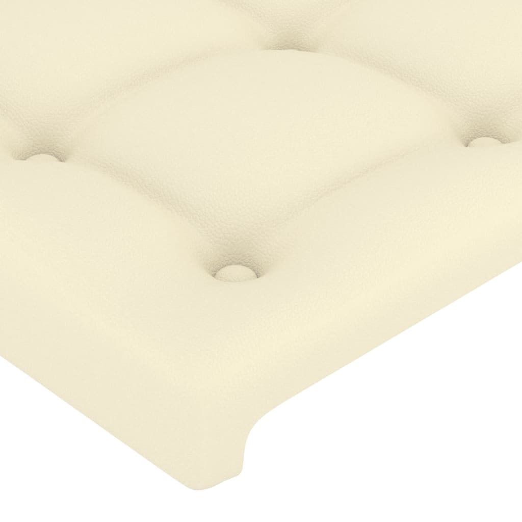 Uzglavlja krem 160x5x78/88 cm od umjetne kože
