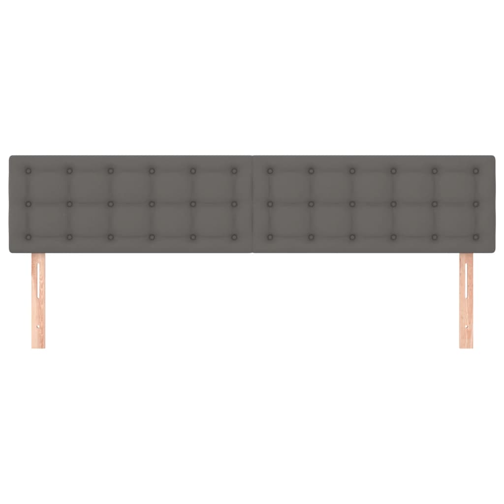 Uzglavlja siva 160x5x78/88 cm od umjetne kože