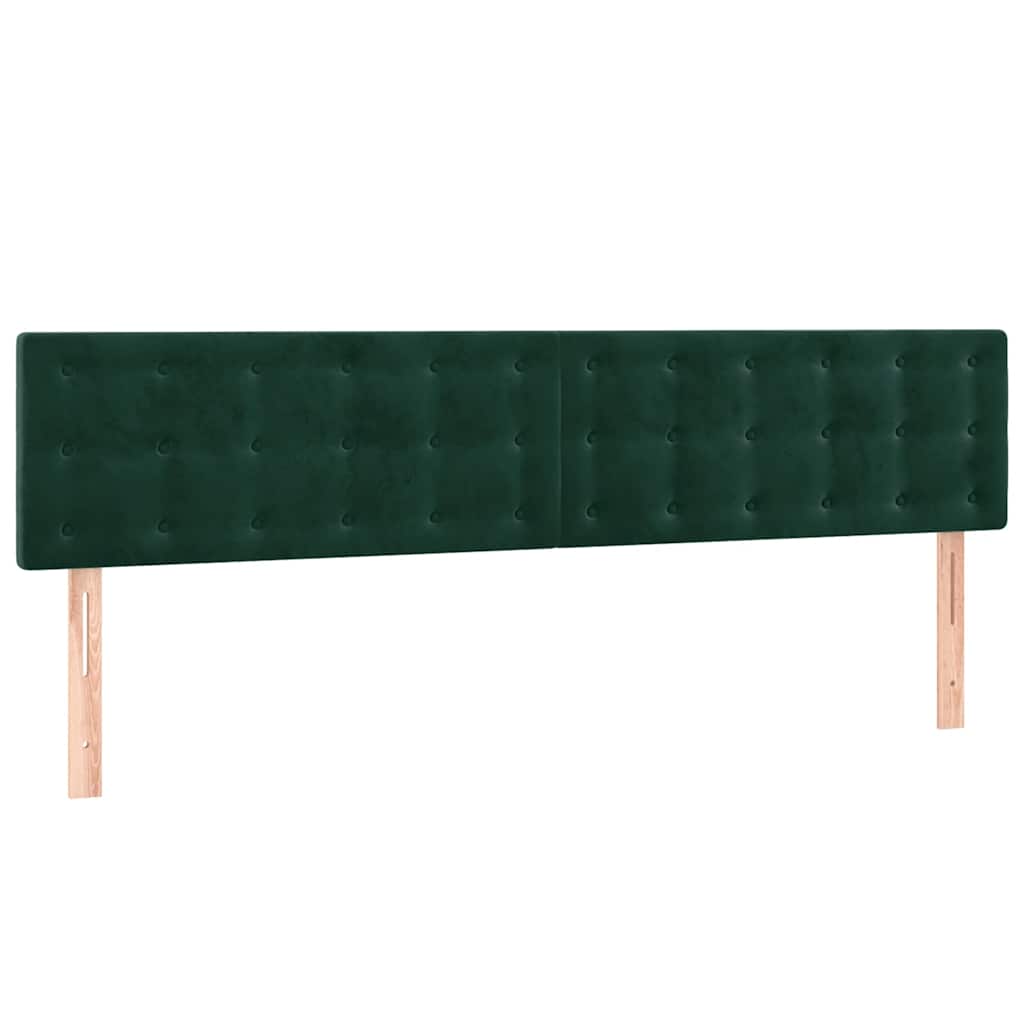 Uzglavlja tamnozelena 160x5x78/88 cm baršunasta
