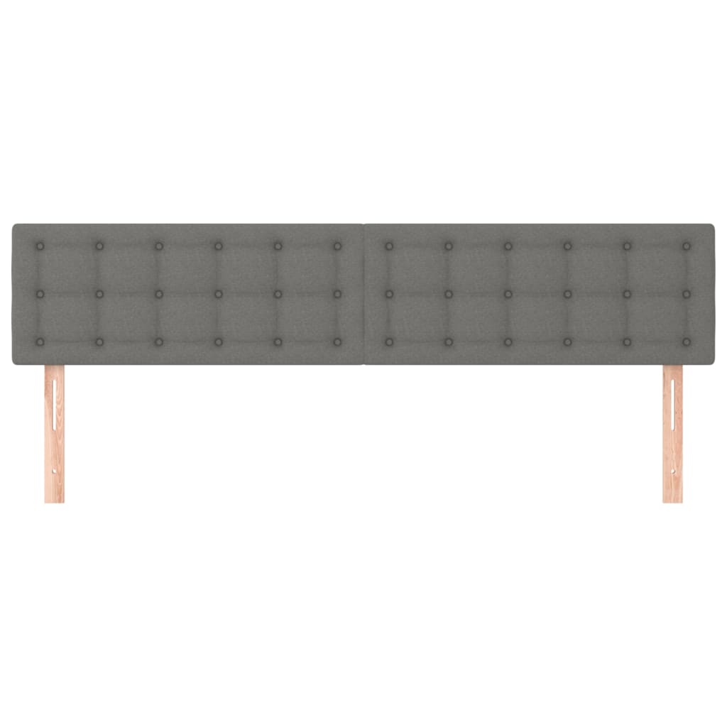 Uzglavlja tamnosiva 180x5x78/88 cm od tkanine