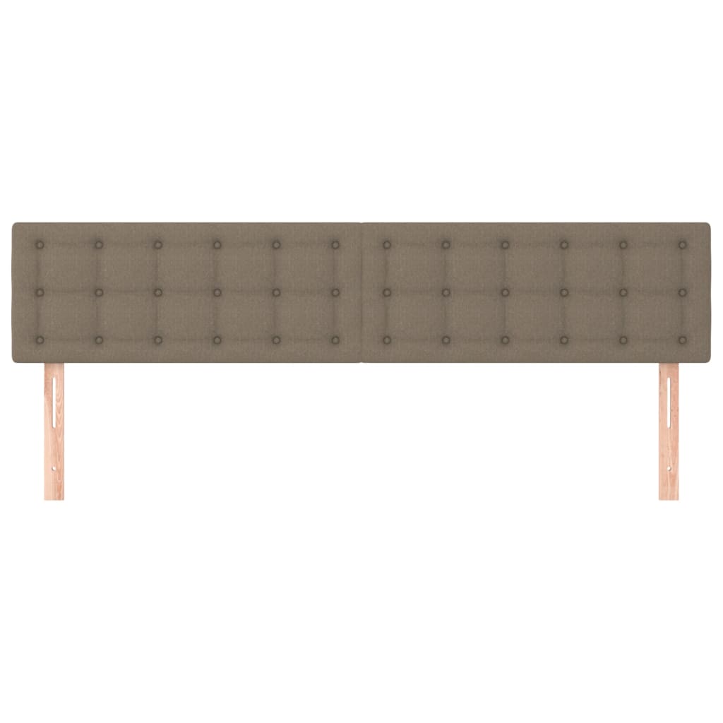 Uzglavlja smeđesiva 180x5x78/88 cm od tkanine