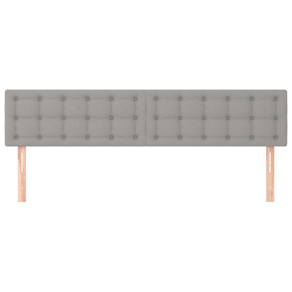 Uzglavlja svjetlosiva 200x5x78/88 cm od tkanine
