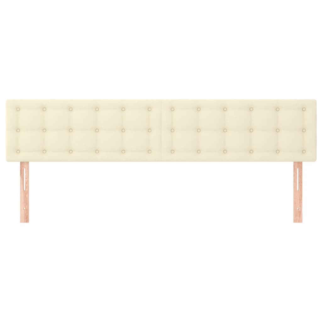 Uzglavlja krem 200x5x78/88 cm od umjetne kože