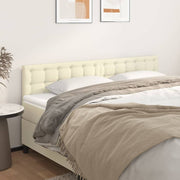 Uzglavlja krem 200x5x78/88 cm od umjetne kože