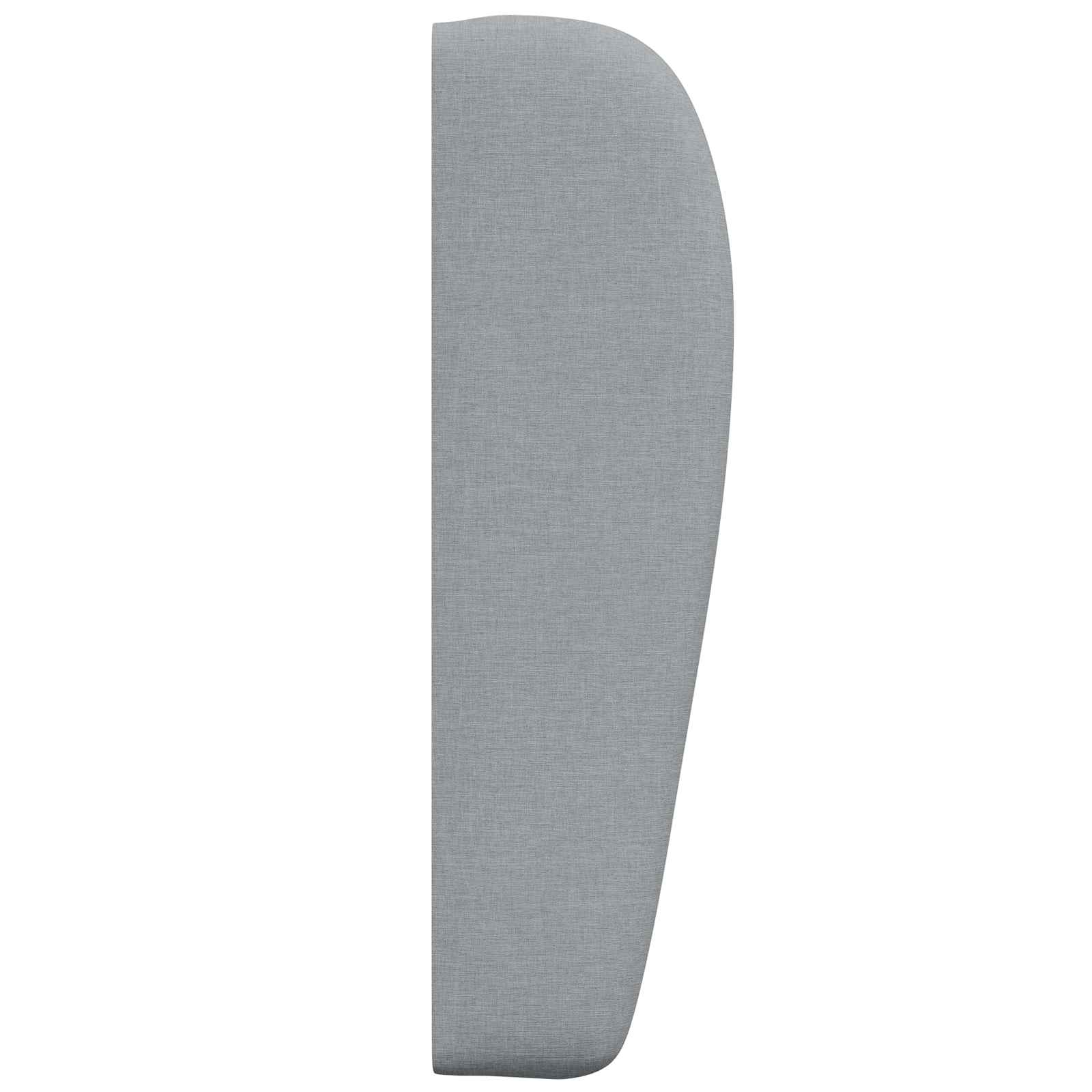 Uši uzglavlja Svijetlo siva 80 x 23 x 6 cm tkanina