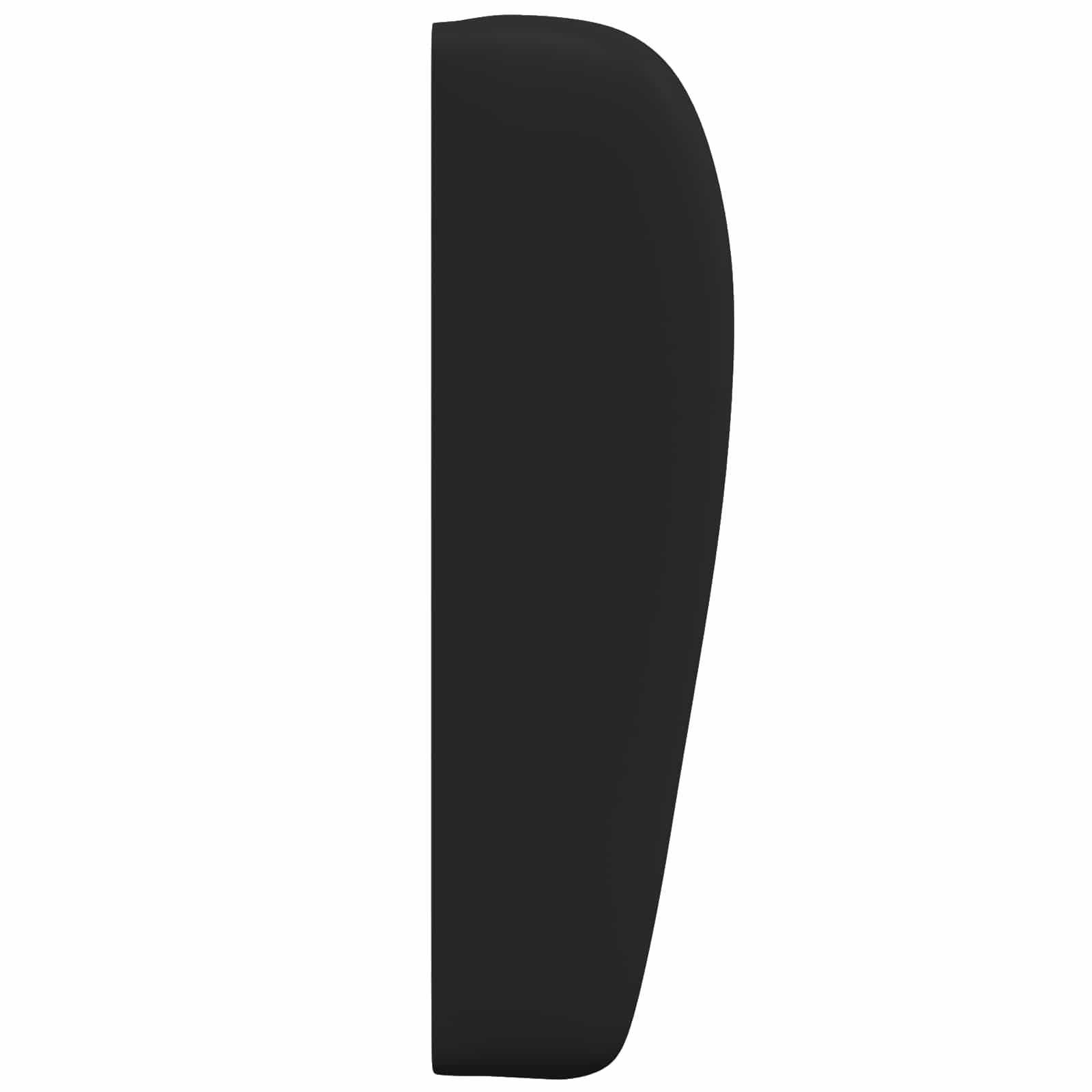 Uši uzglavlja Crna 80 x 23 x 6 cm PVC