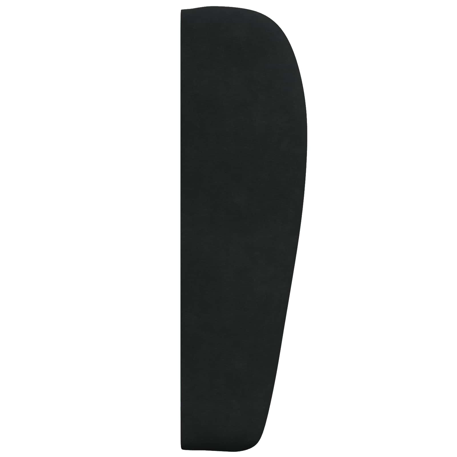 Uši uzglavlja Crna 80 x 23 x 6 cm Baršun
