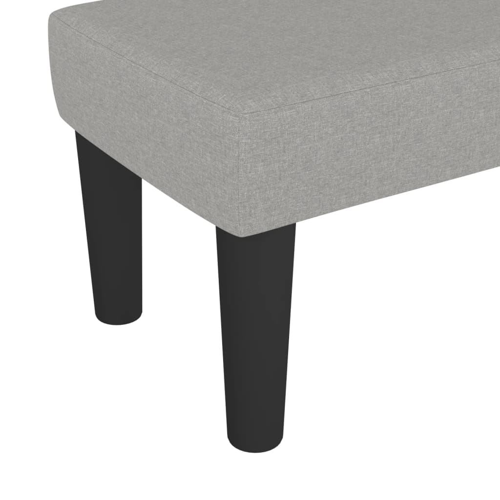 Klupa svjetlosiva 70 x 30 x 30 cm od tkanine