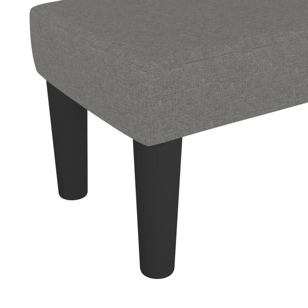 Klupa tamnosiva 70 x 30 x 30 cm od tkanine