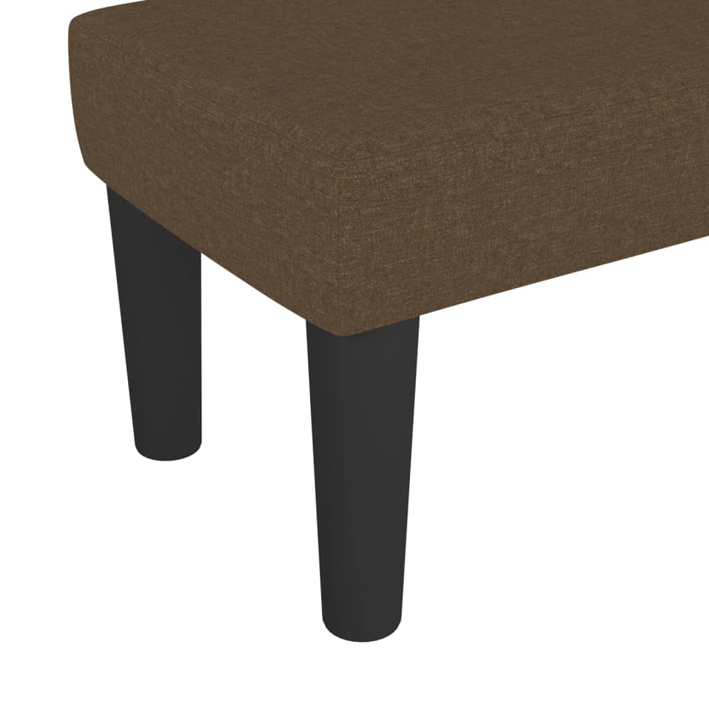 Klupa tamnosmeđa 70 x 30 x 30 cm od tkanine