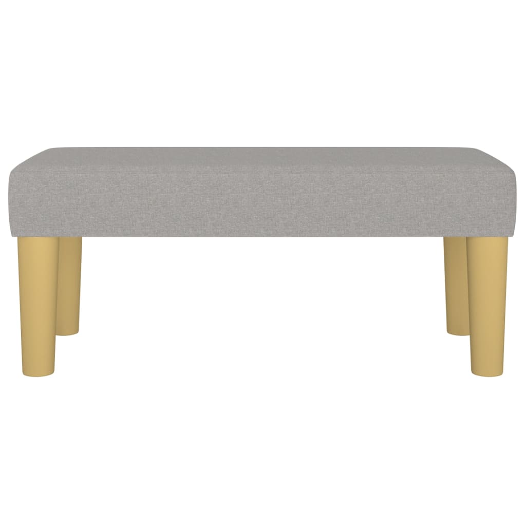 Klupa svjetlosiva 70 x 30 x 30 cm od tkanine