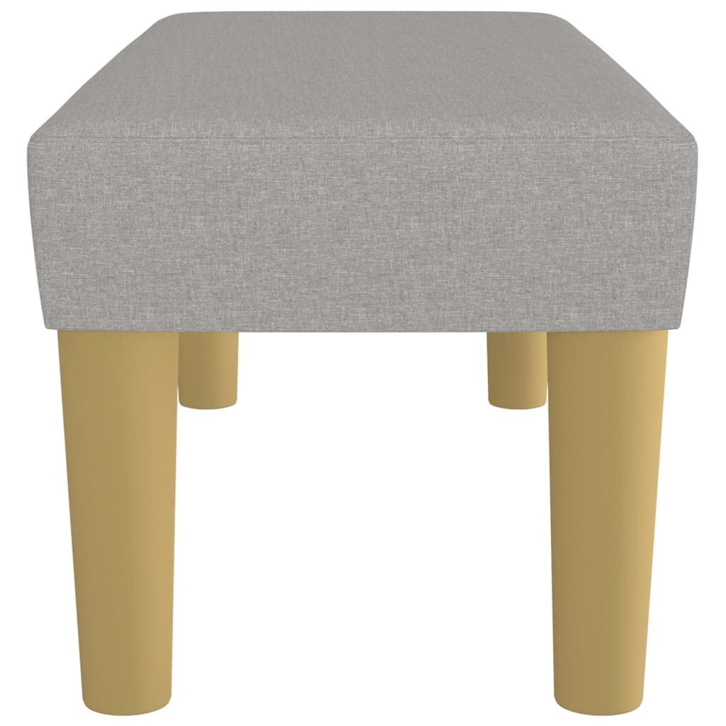 Klupa svjetlosiva 70 x 30 x 30 cm od tkanine