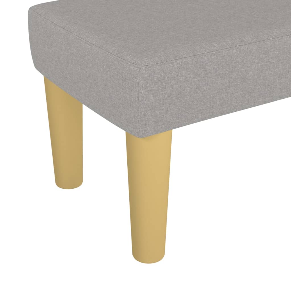 Klupa svjetlosiva 70 x 30 x 30 cm od tkanine