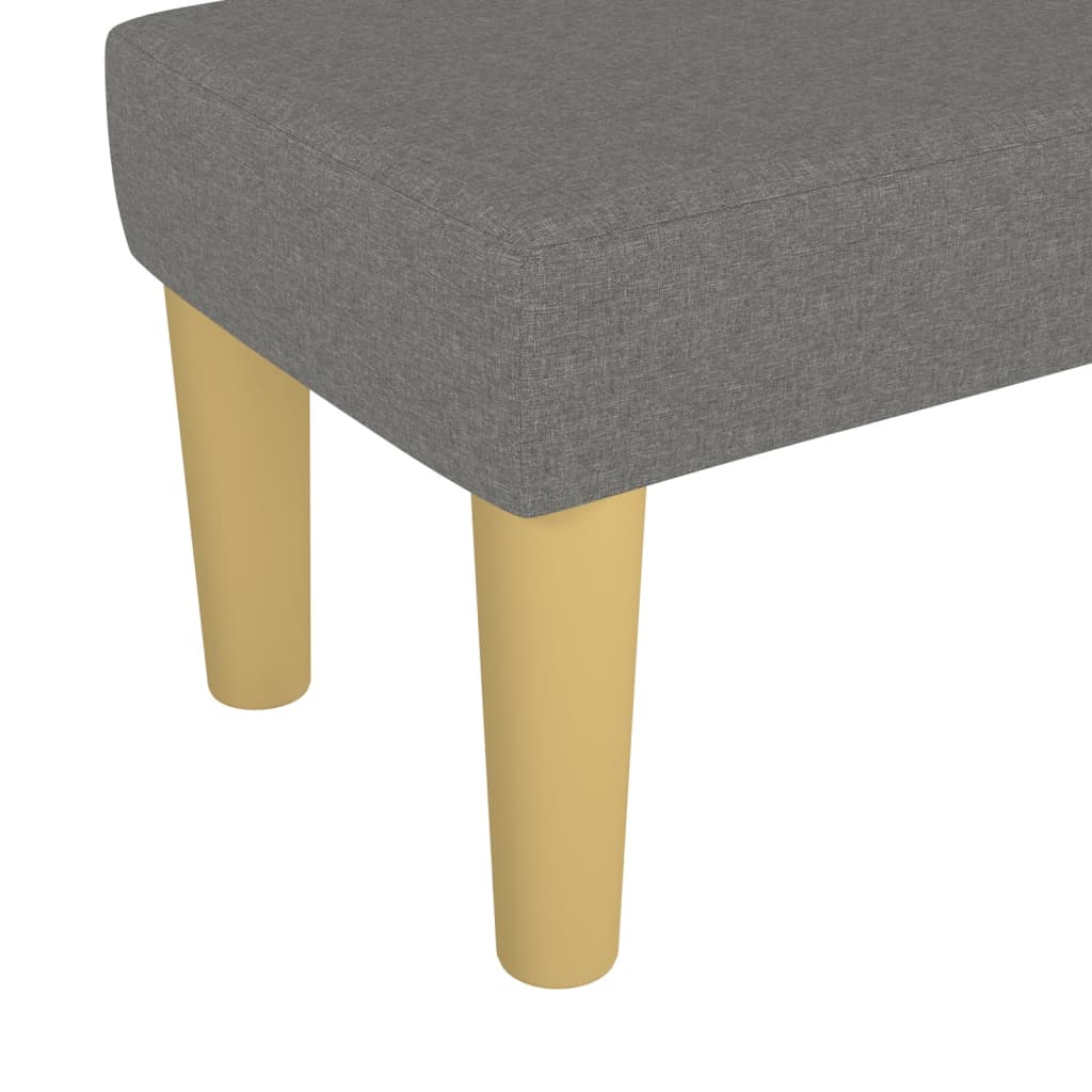 Klupa tamnosiva 70 x 30 x 30 cm od tkanine