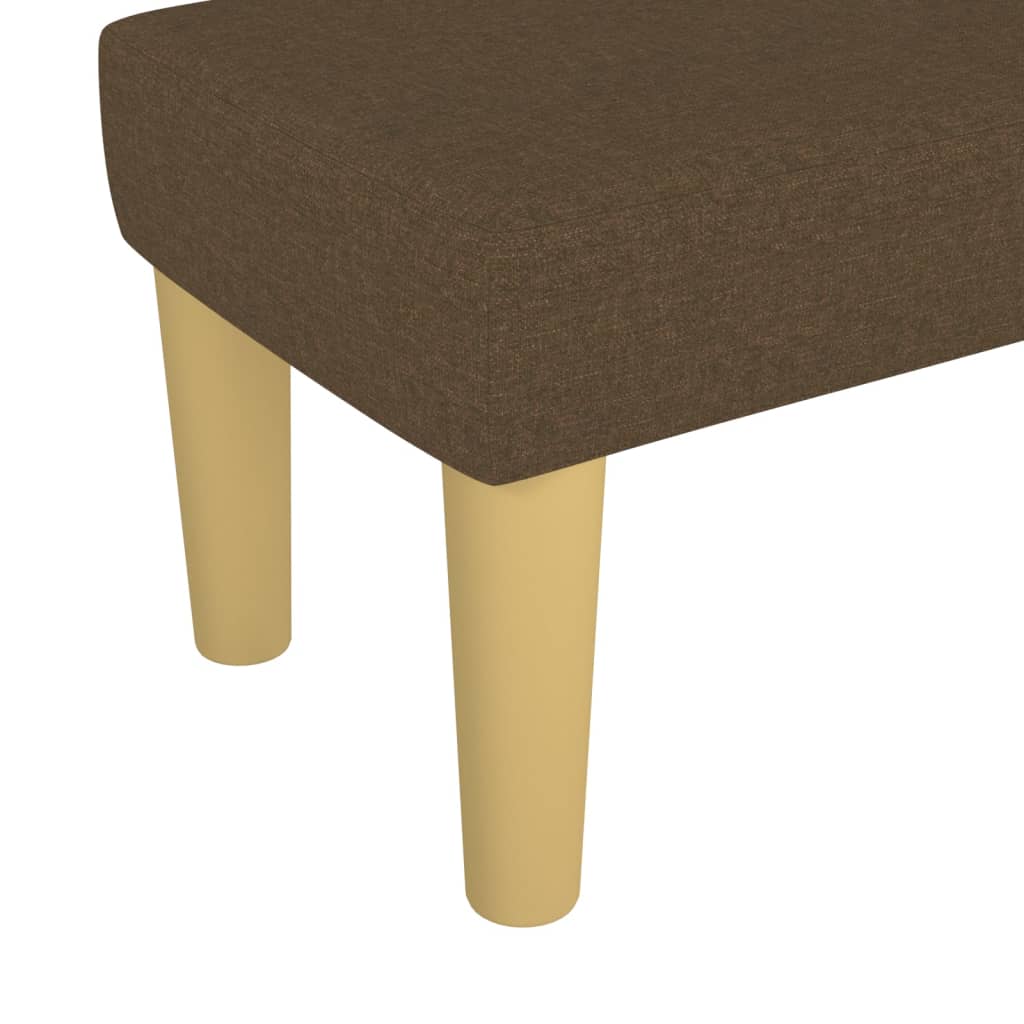 Klupa tamnosmeđa 70 x 30 x 30 cm od tkanine