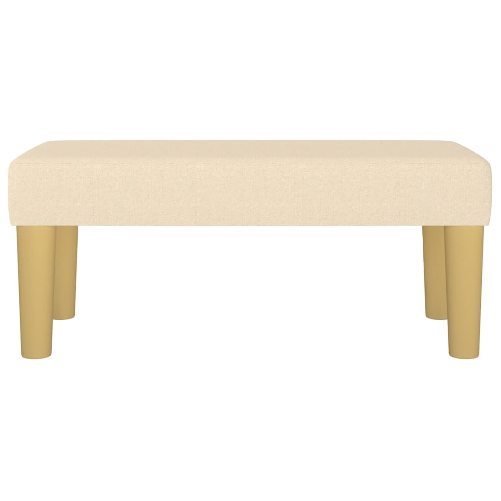 Klupa krem 70 x 30 x 30 cm od tkanine