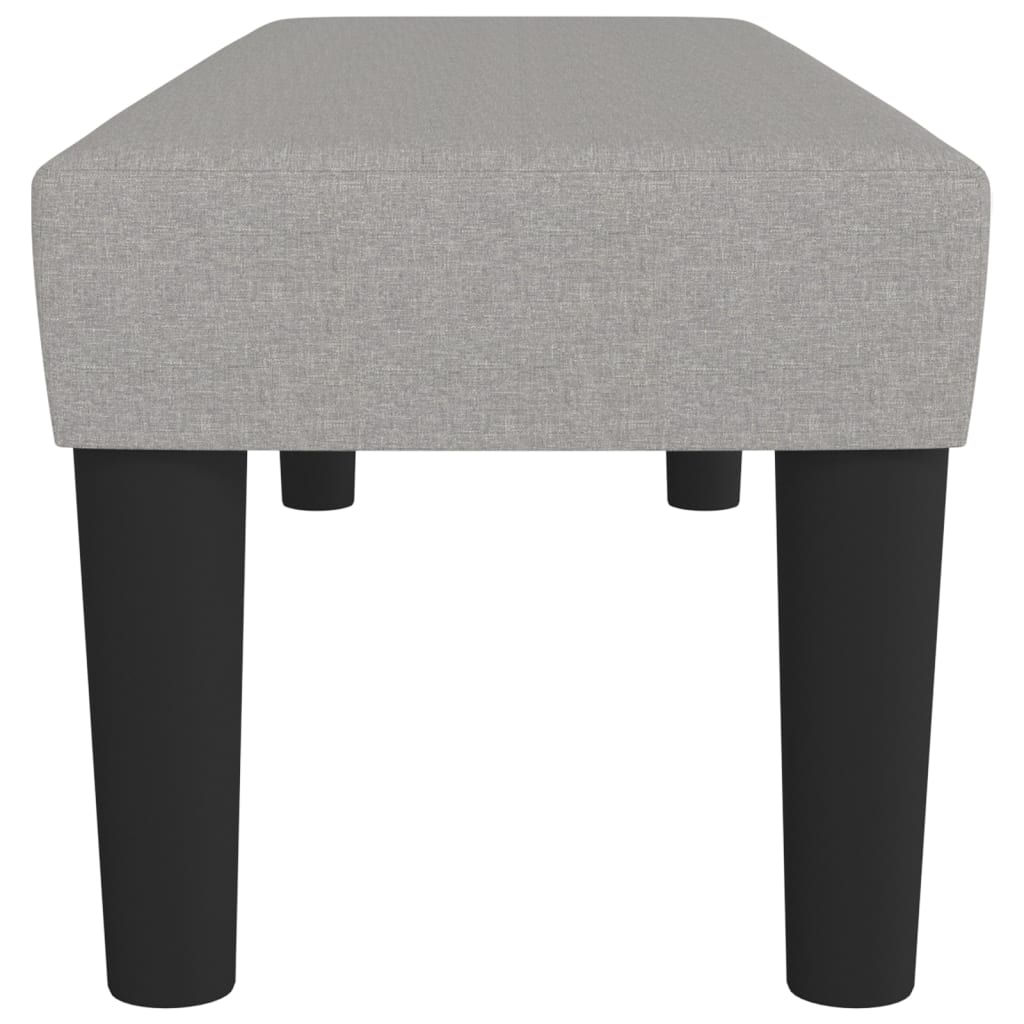 Klupa svjetlosivi 100x30x30 cm od tkanine