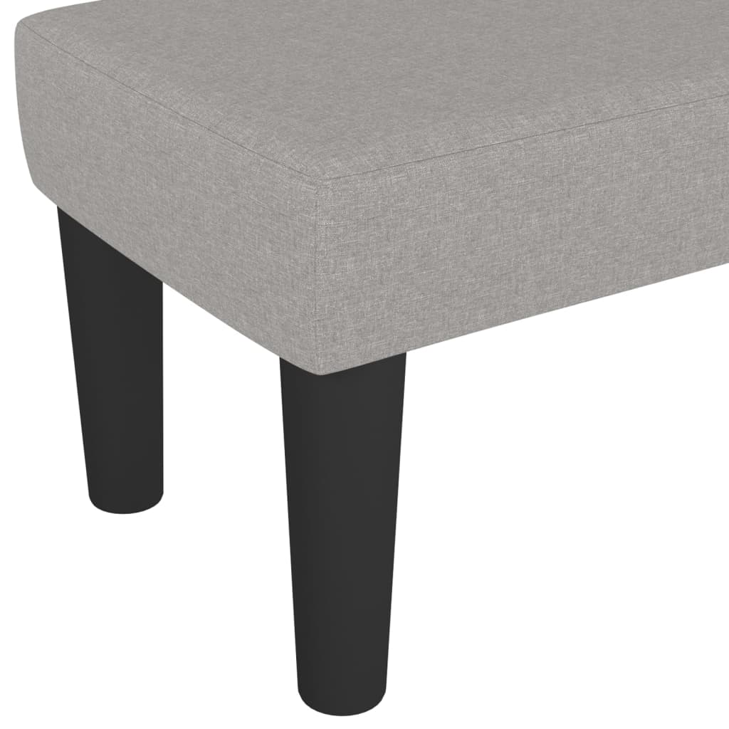 Klupa svjetlosivi 100x30x30 cm od tkanine