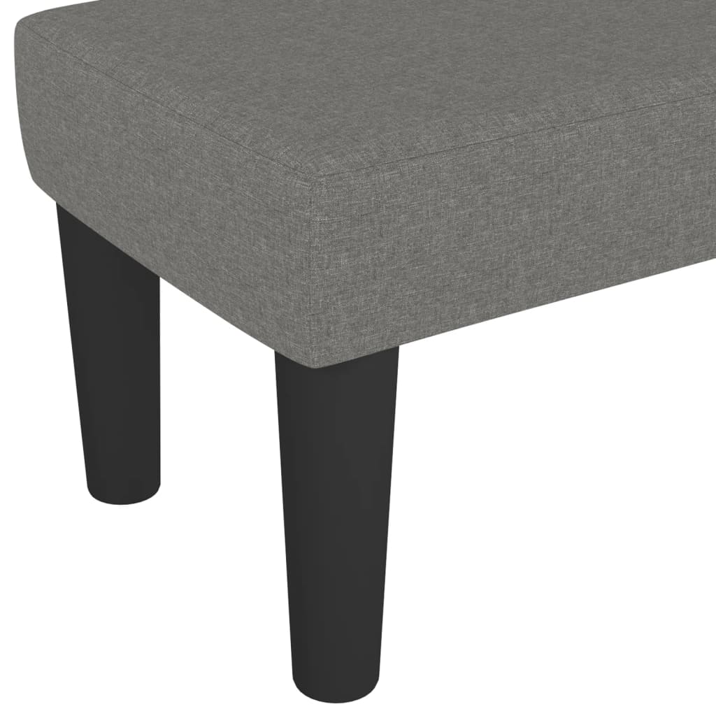 Klupa tamnosivi 100x30x30 cm od tkanine