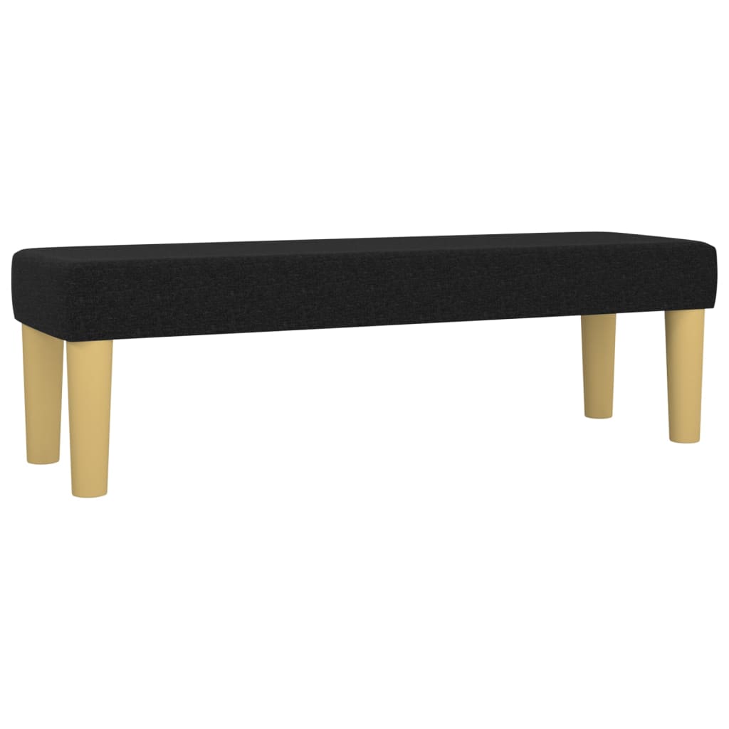 Klupa crna 100x30x30 cm od tkanine