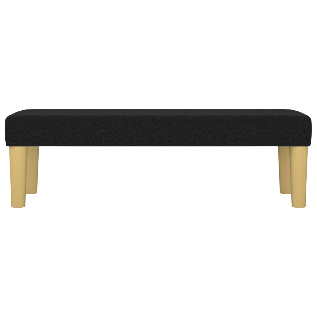 Klupa crna 100x30x30 cm od tkanine