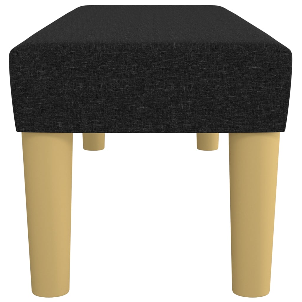 Klupa crna 100x30x30 cm od tkanine