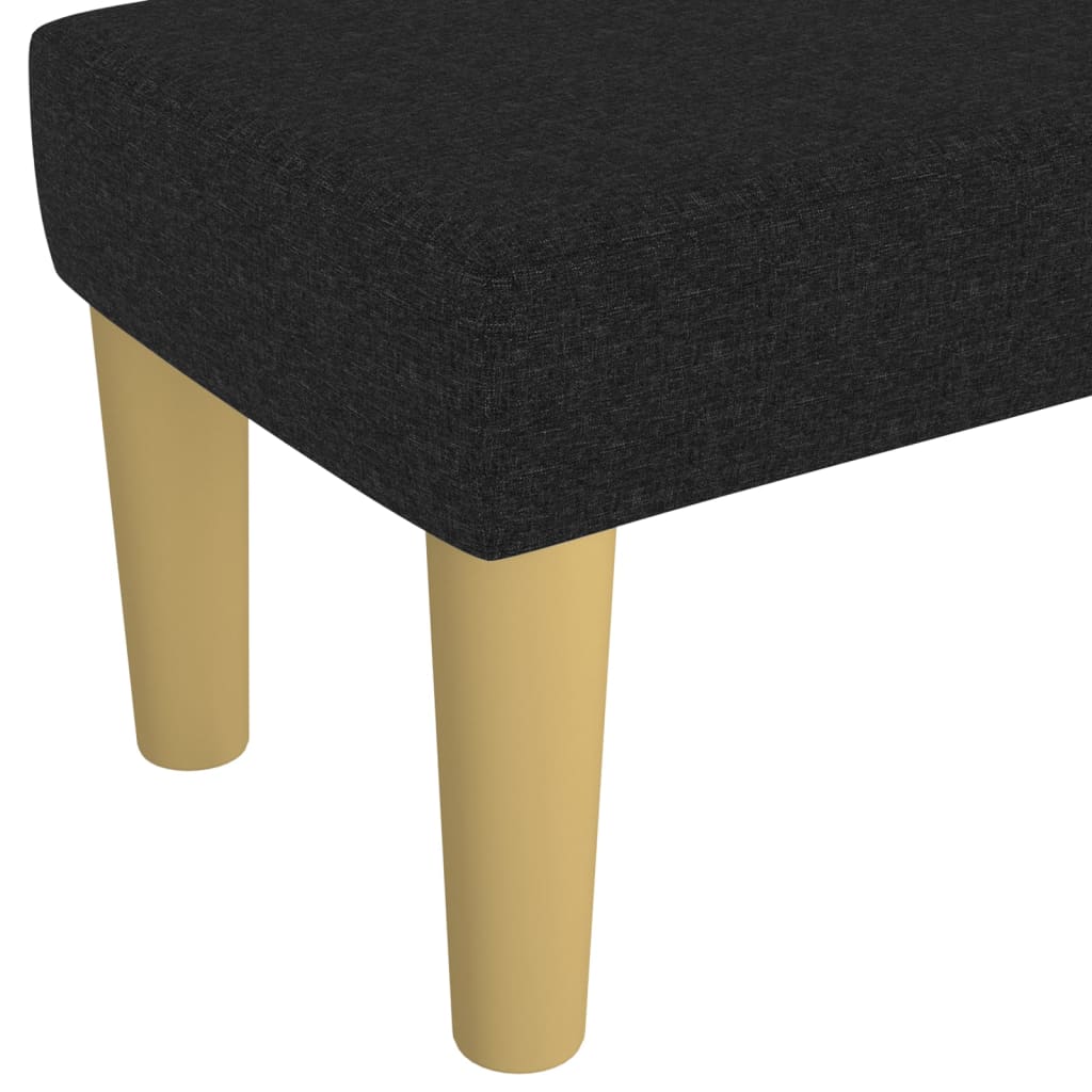 Klupa crna 100x30x30 cm od tkanine