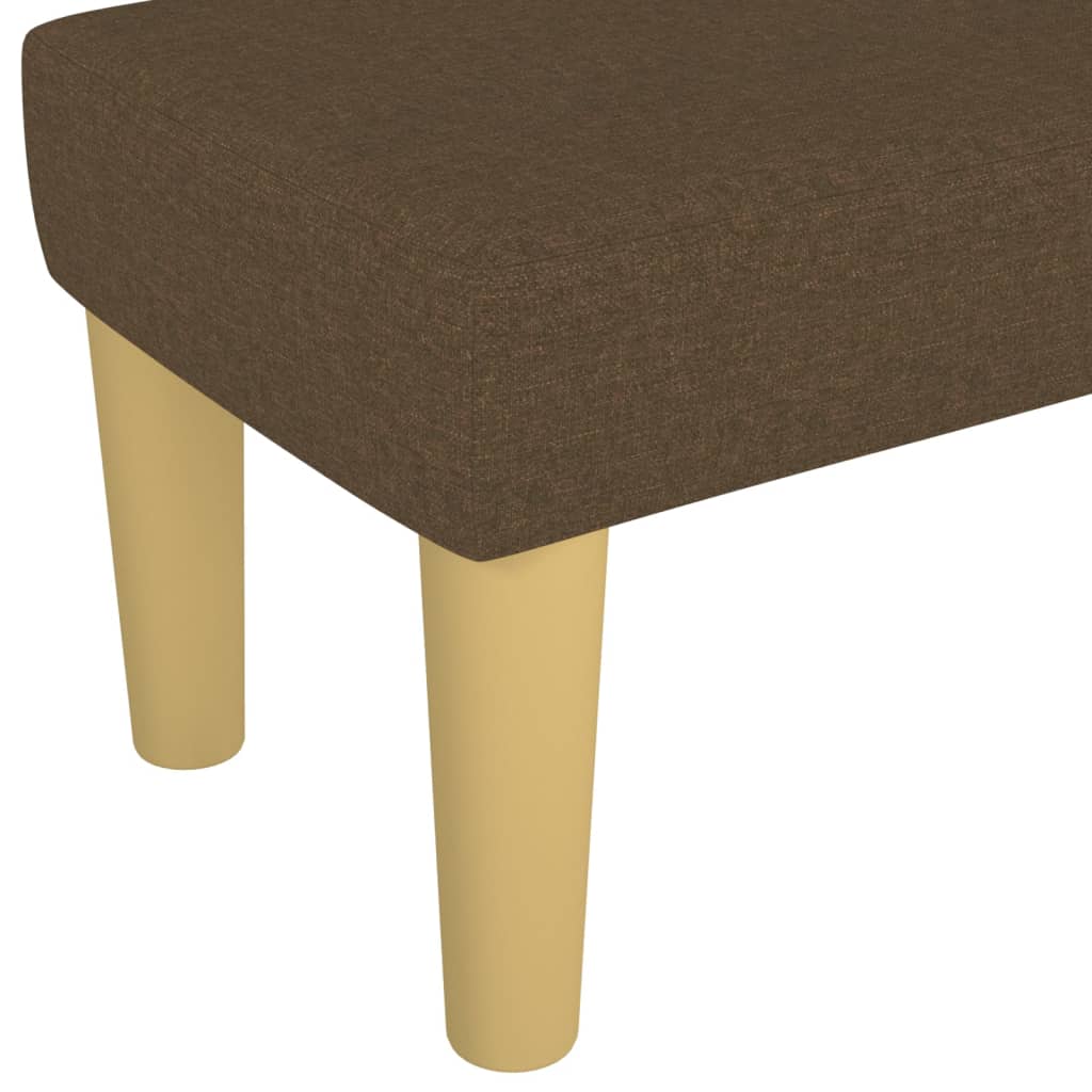 Klupa tamnosmeđi 100x30x30 cm od tkanine