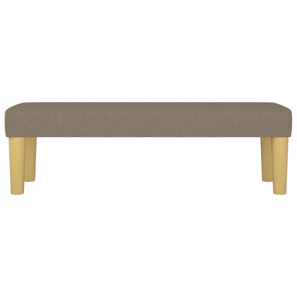 Klupa smeđesivi 100x30x30 cm od tkanine