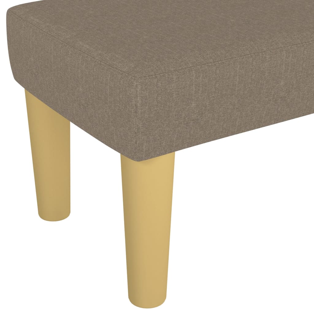 Klupa smeđesivi 100x30x30 cm od tkanine